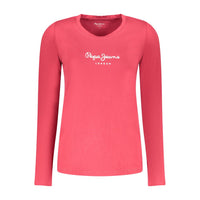Pepe Jeans Red Cotton Women T-Shirt
