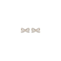 Self-Portrait GOLD CRYSTAL BOW EARRINGS