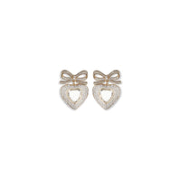 Self-Portrait Heart shaped bow Earrings