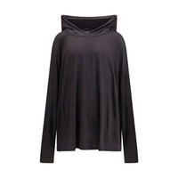 Rick Owens Long hooded T-Shirt
