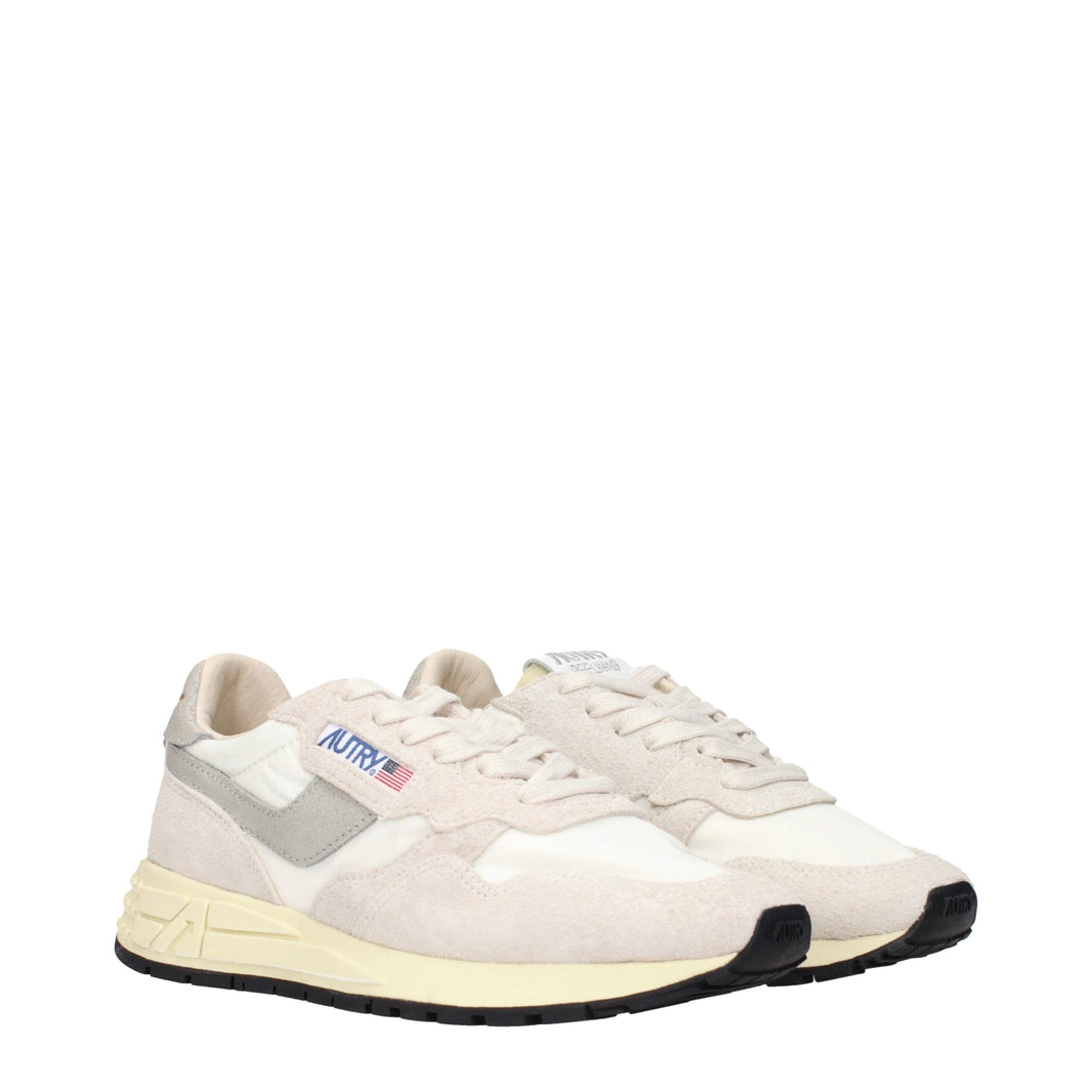 Autry Beige Fabric Low Tops