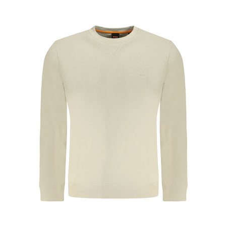 Hugo Boss Beige Cotton Men Sweater