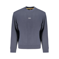 Hugo Boss Blue Cotton Men Sweater