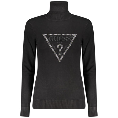 Guess Jeans Black Viscose Women Sweater