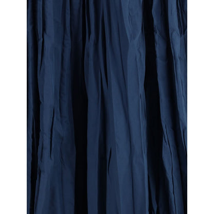 Sara Roka Crinkle-effect design pleated midi Skirt