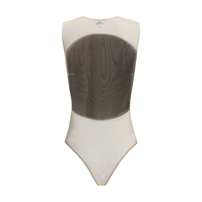 Courrèges Satin illusion hoop Bodysuit