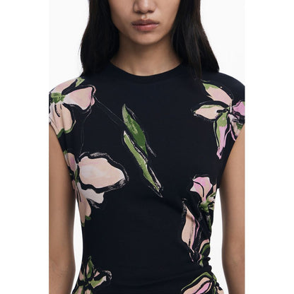 Desigual Black Cotton Women Dress