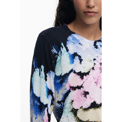 Desigual Black Linen Women Sweater