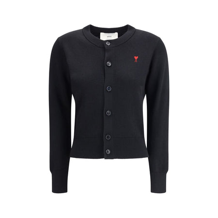 Ami Paris Ami De Coeur merino wool Cardigan