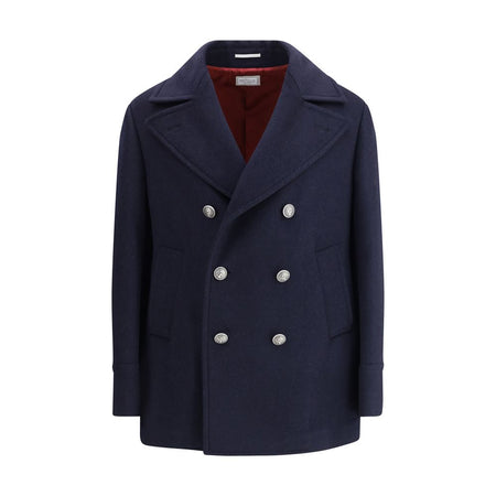 Brunello Cucinelli Double wool flannel Caban