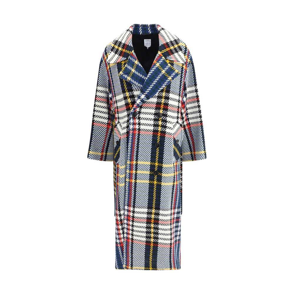 Sara Roka Check long Coat