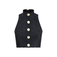 Balmain Baroque crop Top