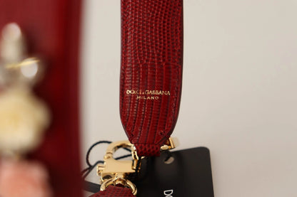 Dolce & Gabbana Floral Crystals Exotic Shoulder Strap Bag Accessory