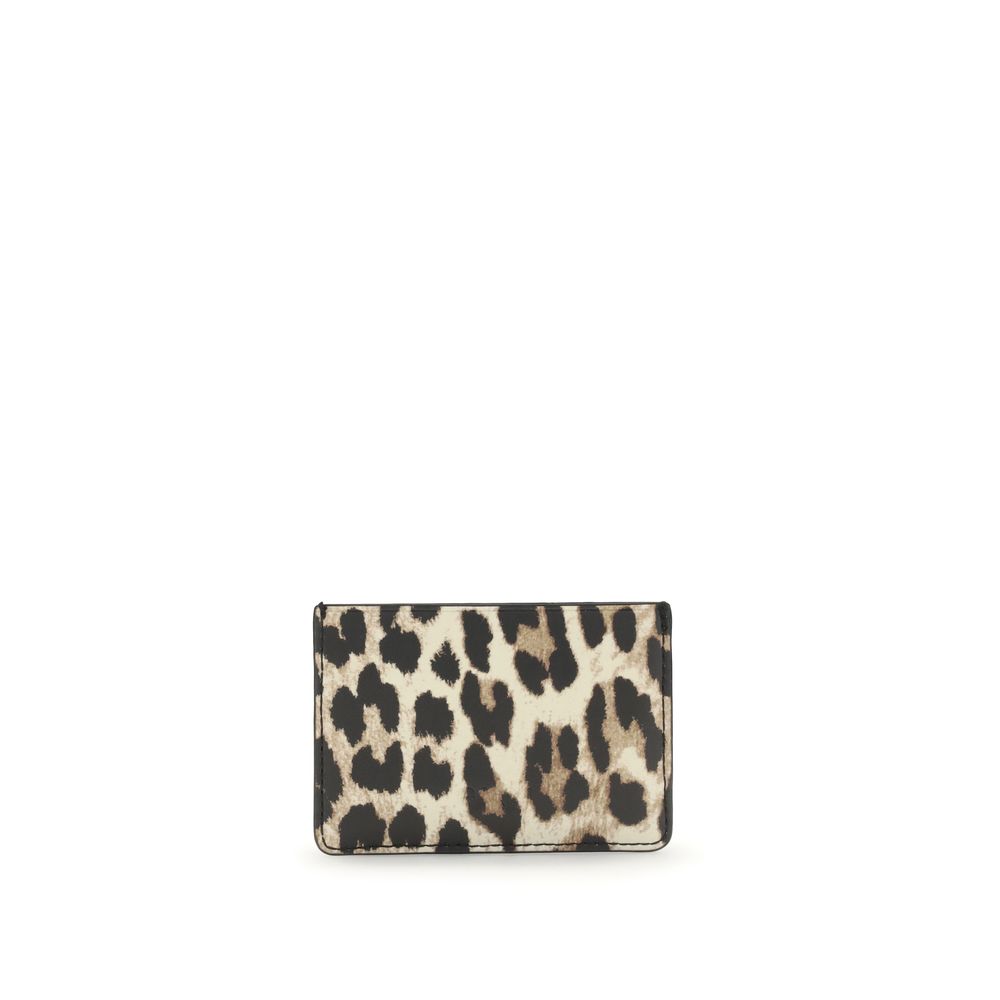 Ganni GANNI BOU CARD HOLDER PRINT
