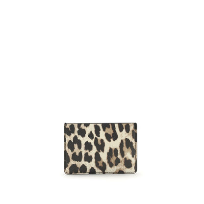 Ganni GANNI BOU CARD HOLDER PRINT