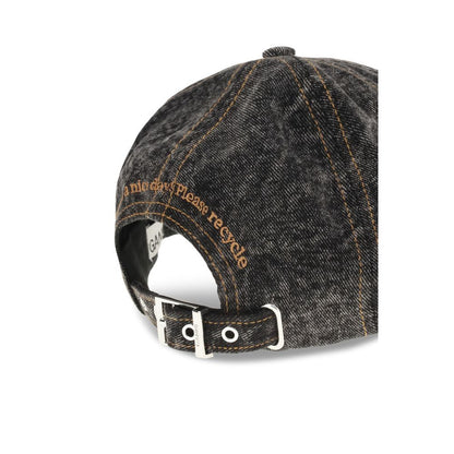 Ganni DENIM COTTON WASHED CAP