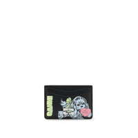 Ganni GANNI CARD HOLDER BLUE DOG