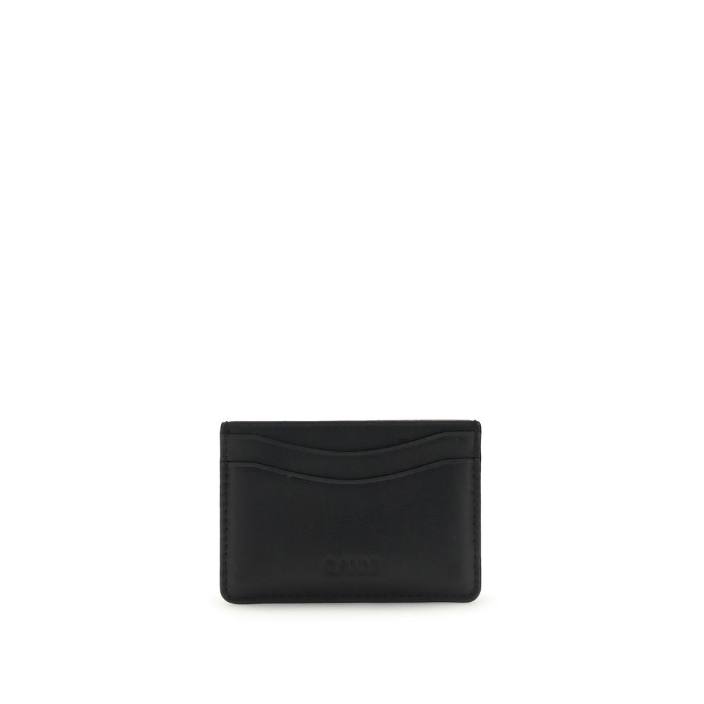 Ganni GANNI CARD HOLDER BLUE DOG