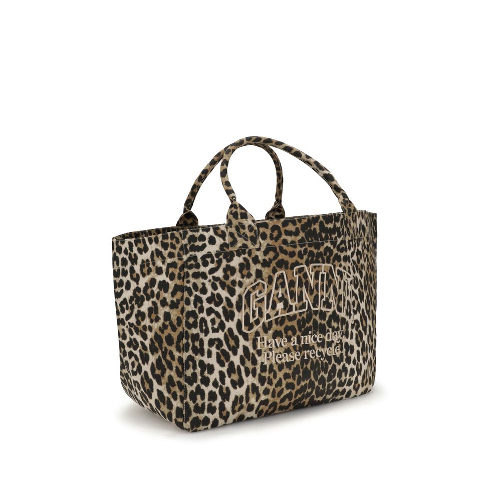 Ganni SHOPPER XXL POCKET PRINT