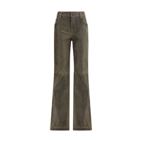 Etro Brown Leather Pants