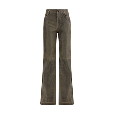 Etro Brown Leather Pants
