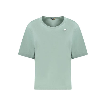 K-WAY Green Cotton Women T-Shirt