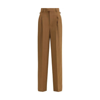 Ami Paris Brown Wool Casual Pants