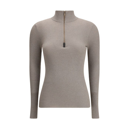 Brunello Cucinelli Brown Cashmere Sweatshirt
