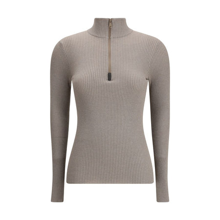 Brunello Cucinelli Brown Cashmere Sweatshirt