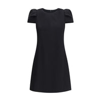 Alexander McQueen Black Wool Casual Dress
