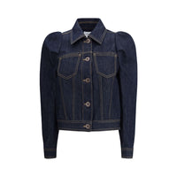 Alexander McQueen Blue Cotton Denim Jacket