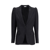 Alexander McQueen Black Wool Coat