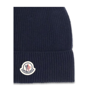 Moncler Blue Wool Beanie