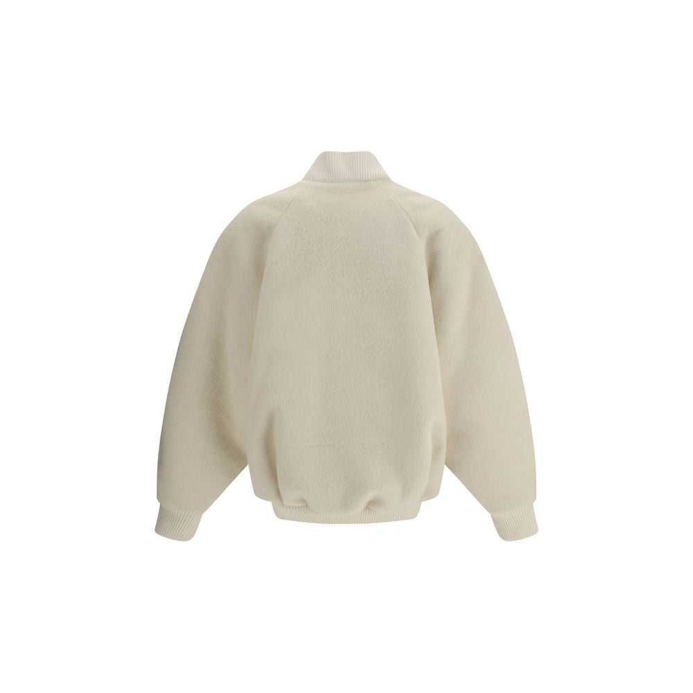 Jacquemus White Wool Bomber