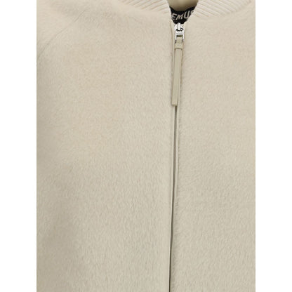 Jacquemus White Wool Bomber