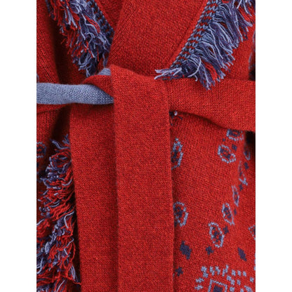 Alanui Bordeaux Cashmere Cardigan