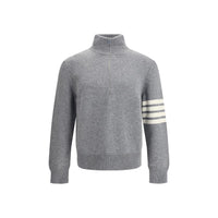 Thom Browne Gray Fleece Wool Sweatshirt