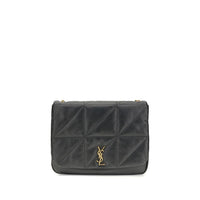 Saint Laurent Black Lamb Ovis Aries Aries Shoulder Bag