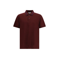 Alexander McQueen Bordeaux Cotton Polo Shirt