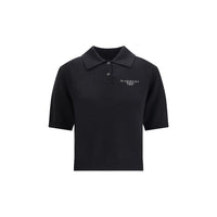 Givenchy Black Wool Polo Shirt