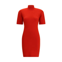 Jacquemus Red Merino Wool Casual Dress