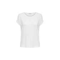 Only White Polyester T-Shirt