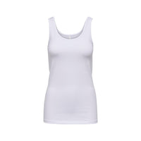 Only White Cotton Tank Tops