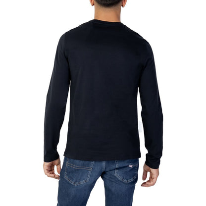 Armani Exchange Blue Cotton Long Sleeve T-Shirt