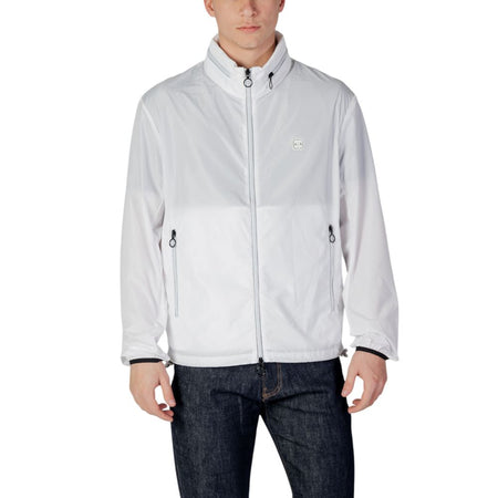 Armani Exchange White Polyester Shell Jacket