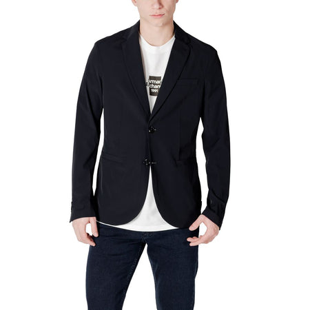 Armani Exchange Black Cotton Blazer