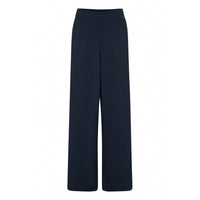 ICHI Blue Recycled Polyurethane Casual Pants