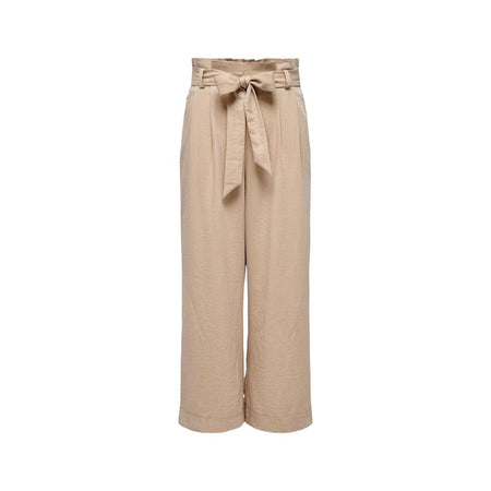 Only Beige Viscose Pant