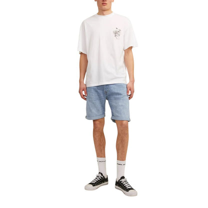 Jack Jones Light Blue Cotton Bermuda Shorts