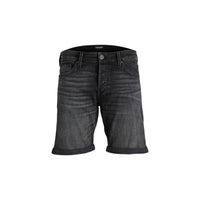 Jack Jones Black Cotton Bermuda Shorts